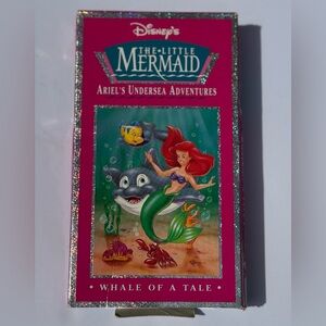Disney’s The Little Mermaid VHS Ariel’s Undersea Adventures Whale of a Tale VTG